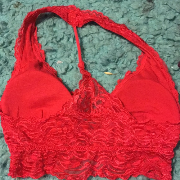 Red lace bralette - Picture 2 of 4